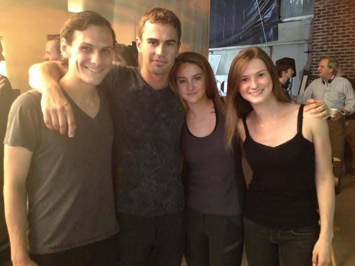 New/Old Theo James and Shailene Woodley Photo with their Divergent Film Stand-Ins