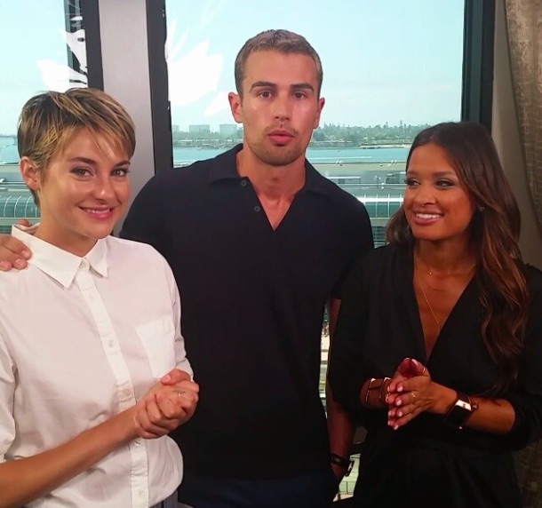Video: Theo James and Shailene Woodley Say Hi From Comic Con!