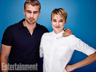 Photo: Theo James and Shailene Woodley EW Star Portrait at Comic Con