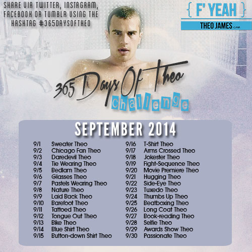 It’s September and Time for Another #365DaysOfTheo Challenge