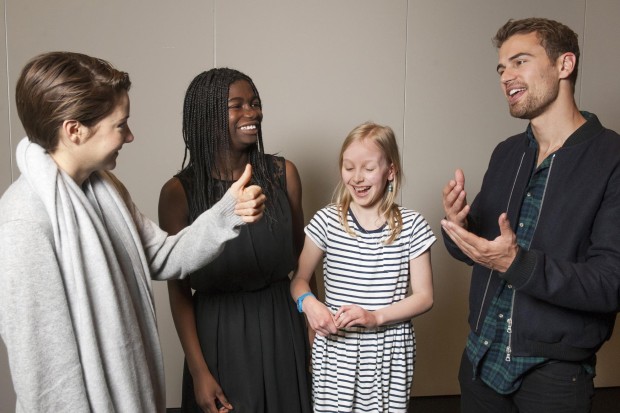 New/Old Theo James and Shailene Woodley Photo and Interview from Divergent Press Tour in Berlin