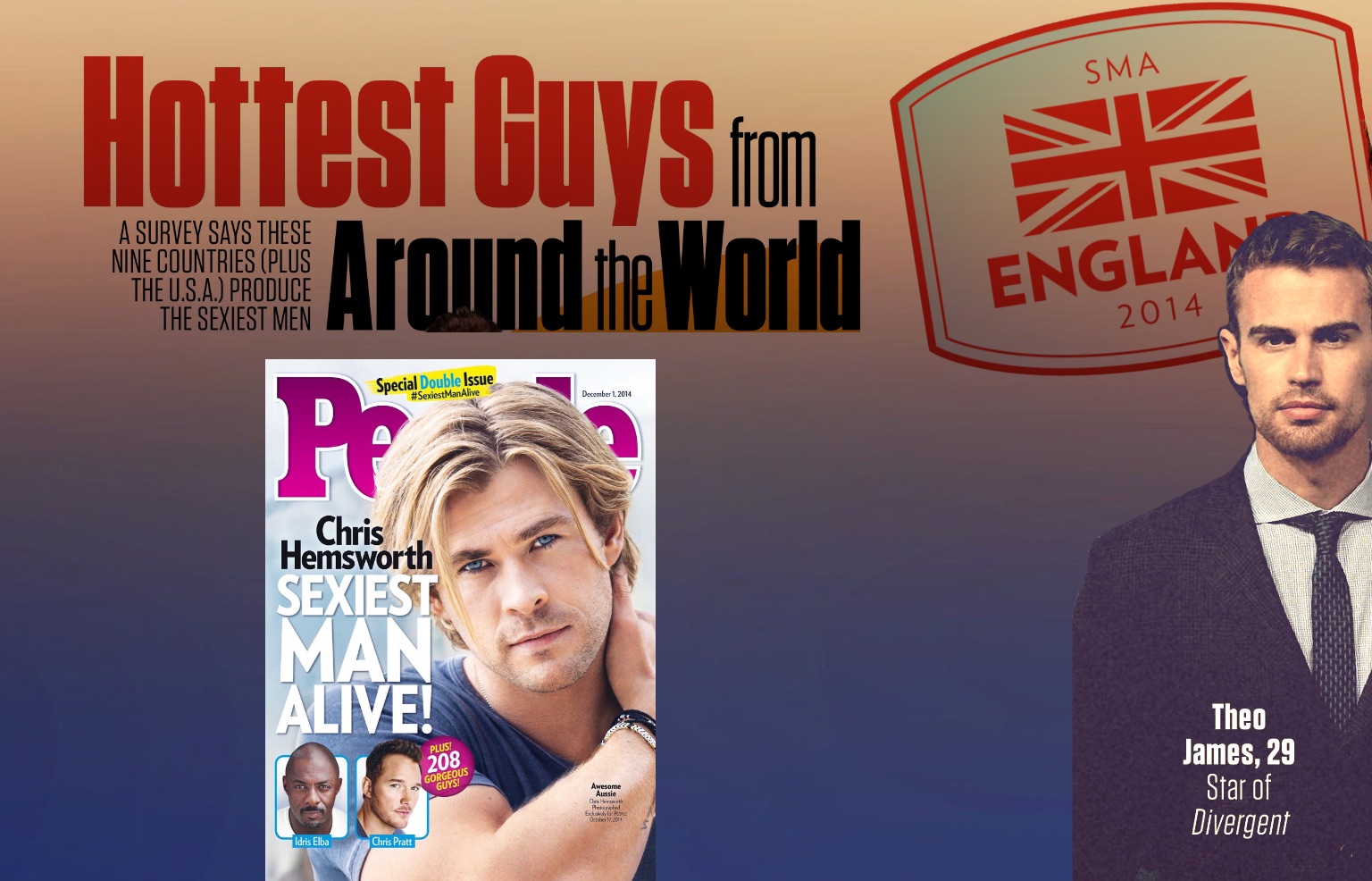 Theo James makes the list of People’s “Hottest Guys From Around The World – England”