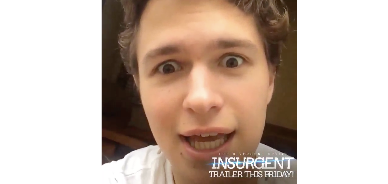 Video: Ansel Elgort Hypes Us Up for the Insurgent Trailer Premiere Tomorrow