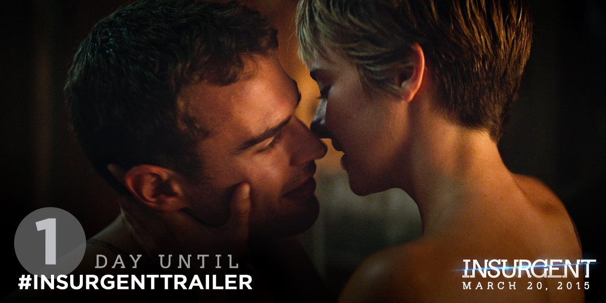 New Insurgent Still Shows Tender FourTris Moment. Trailer Premiere Tomorrow!