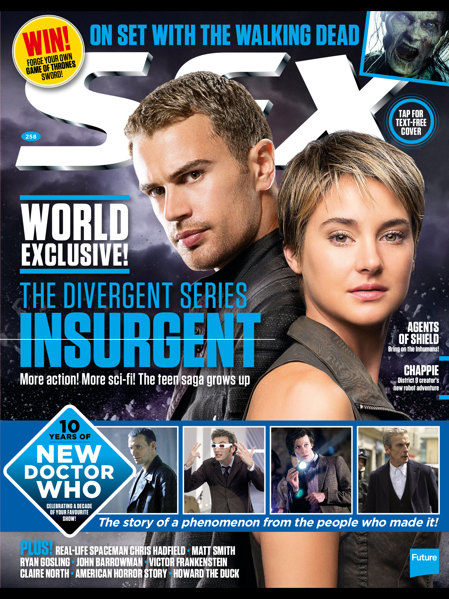 HQ SCANS: Theo James and Shailene Woodley Interview for SFX Magazine