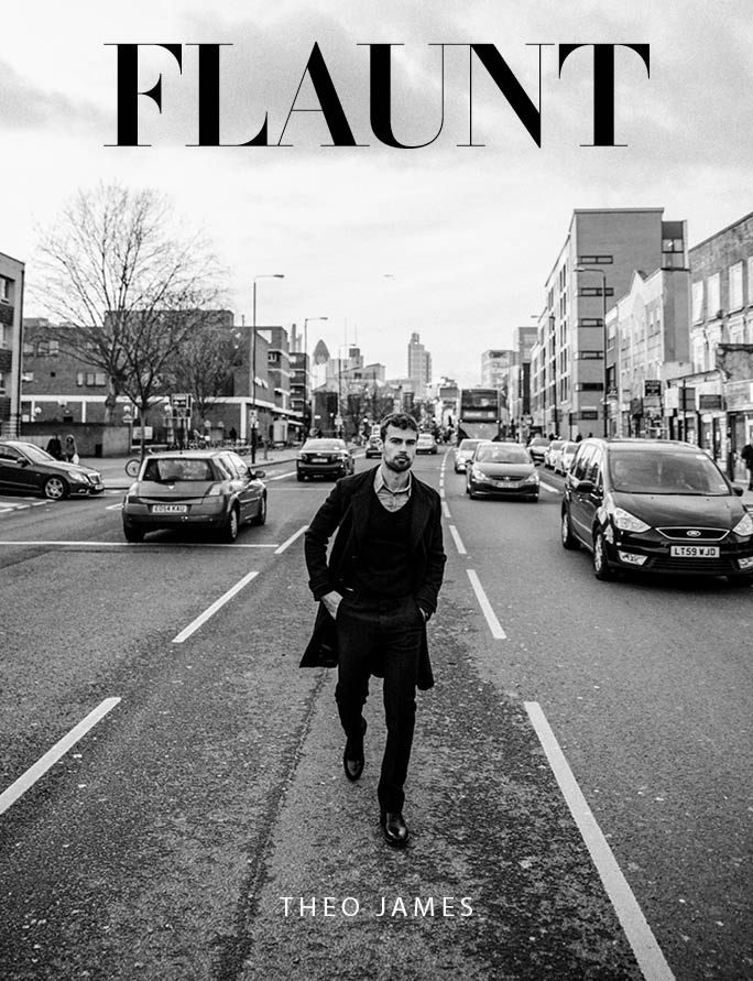 Theo James Flaunt Magazine Cover and Interview