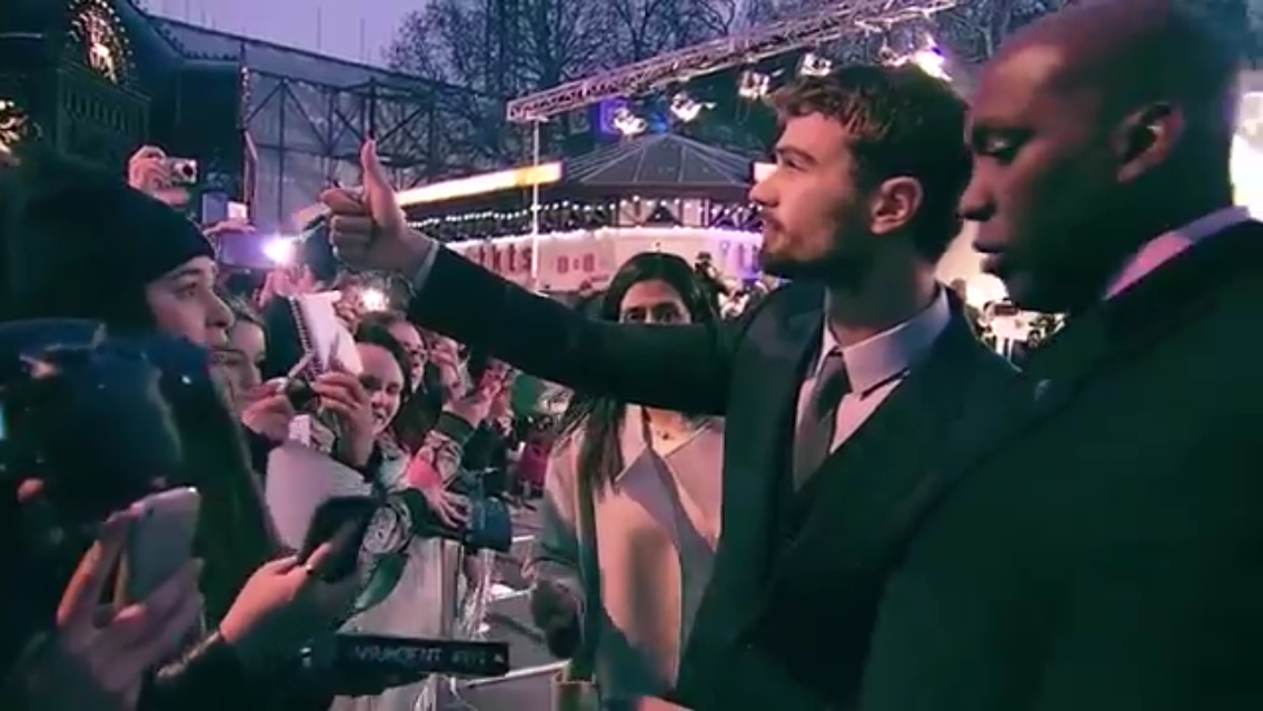 Watch:  Theo James, Shailene Woodley and Veronica Roth At The ‘Insurgent’ World Premiere In London
