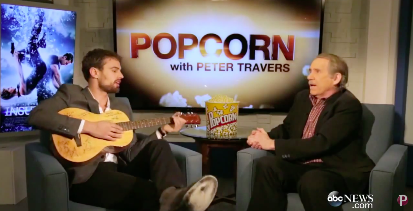 WATCH: Theo James Sings ‘Gangsta’s Paradise’ with Acoustic Guitar on ABC News