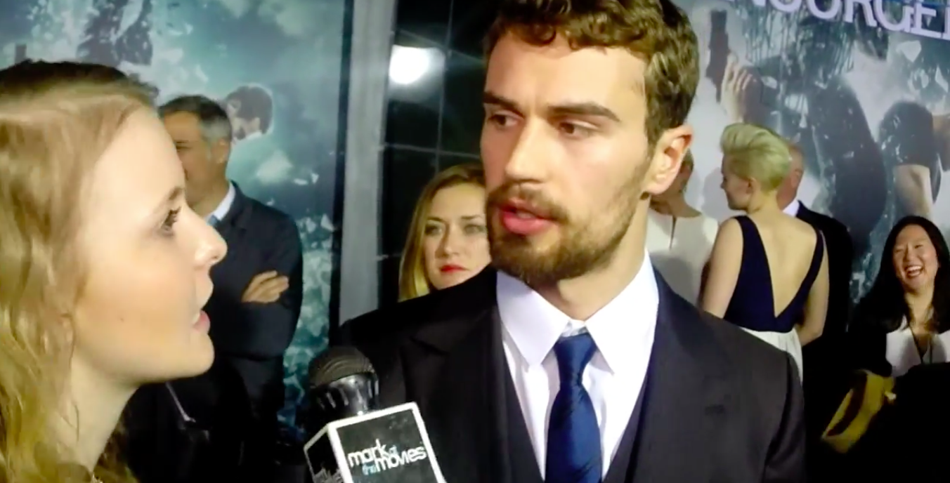 Lucky Fan Interviews Theo James at Insurgent NYC Premiere for Mark at the Movies  + More Insurgent Cast Interviews