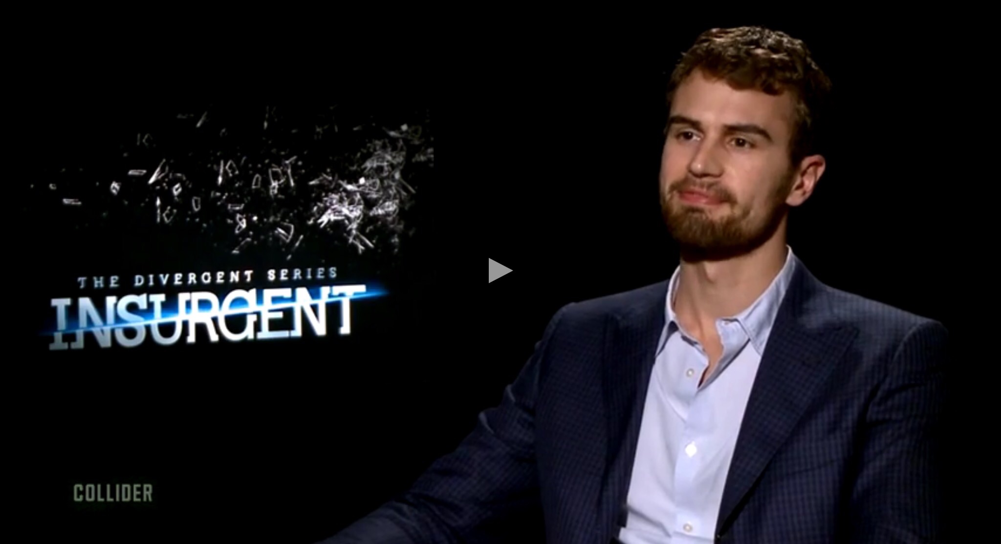 Theo James Talks Coffee, Steak & Cigars on Insurgent Set + Underworld and London Fields