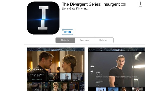 Divergent / Insurgent iPhone & iPad App Updated with New Icon & New Stills
